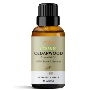 Eterično ulje cedrovine Organics 30 ml - za kožu i fokusiranje - Drveni i zemljani miris za davanje čistoće - Aromatično ulje za difuzor, sapun