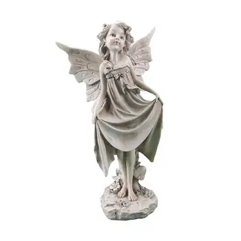 Figurica Anđela Flower Fairy Kip Anđela Anđeo Djevojke Kipari Iz Tar. Obrt Vanjski Vrt, Travnjak Je Ukras Kuće Desktop Darove