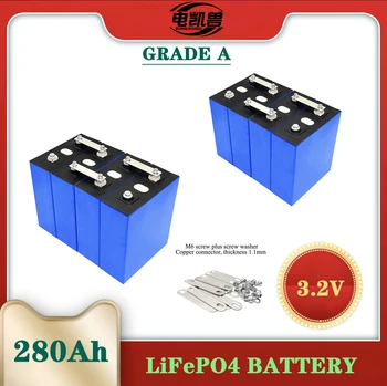 Firma novost 3,2 U 280Ah Lifepo4 baterija klasa A 280Ah DIY 12 v, 24 v za solarni sustav za pohranu za punjenje baterija EU/SAD-duty-free