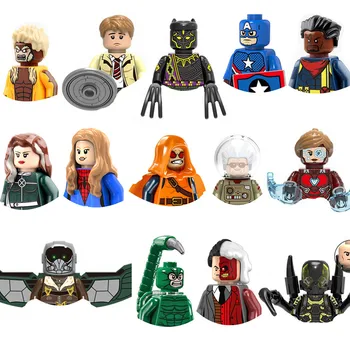 Gradivni blokovi Seriji Disney Superhero X-Men, Apokalipsa, Wolverine, Vizija Стервятника, Figurica, model, igračke, dar