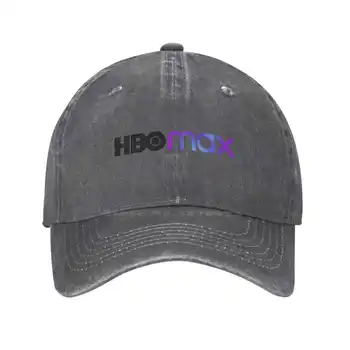 HBO logo Max s grafičkim logotipom marke, kvalitetni traper kapu, Вязаная kapu, kapu