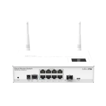 Izgrađen Temeljena na ruter MikroTik CRS109-8G-1S-2HnD S 8 Гигабитными Luka, WI-FI router RouterOS 2,4 Ghz