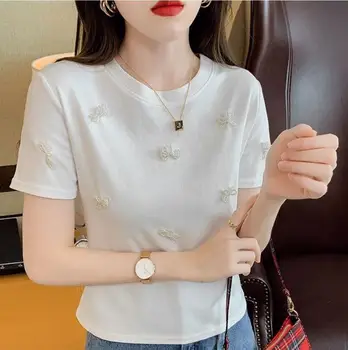 Jedan komad odjeće u korejskom stilu y2k, Top, Ženska Ljetna kratka majica Sweet Grils 2023