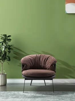 Jednostavan luksuzna jednokrevetna sofa fotelja kreativni stolica za spavaće sobe umjetnički lijeni dizajn namještaja za balkona Ins leisure single chair