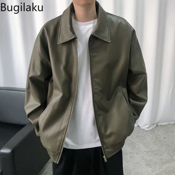Jednostavna i slobodna jakna s lapels Bugilaku, nova muška jakna za proljeće i jesen