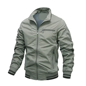 Jesensko-zimska moda muška jakna, svakodnevni design jakna zip, prilagođena utrkujući ветрозащитная i topla muška odjeća