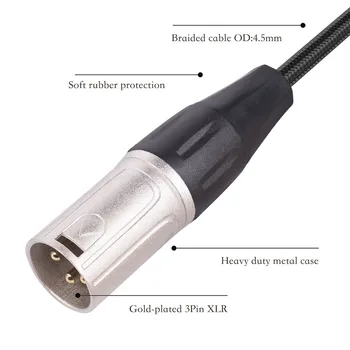 Kabel adapter za mikrofon, XLR na priključak 1/4 