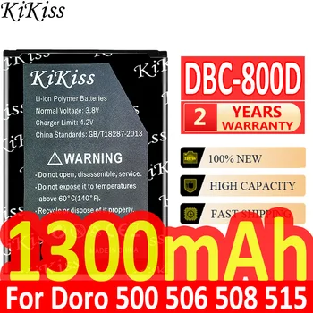 KiKiss 1300 mah Dbc-800d Baterija za Doro 500 506 508 509 510 515 6520 6030 Baterija MOBITELA + broj za praćenje