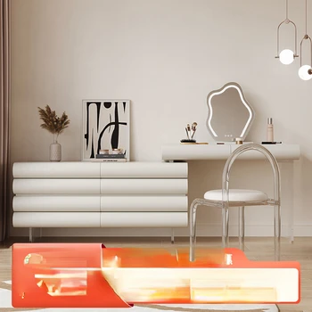 Komoda i ormar za pohranu Moderan minimalistički francuski rotirajući stolić za šminkanje u stilu кремовом