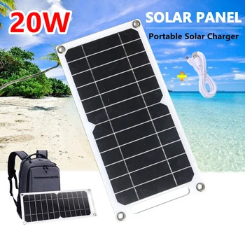 Komplet Solarni paneli 2 KOMADA USB 5V Solarni paneli Poly Solar Board Prijenosni Za Vanjsku Punjač Za Telefon Kamp Sun je Power Battery