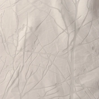 Kvalitetna шифоновая tkanina Rice white burn flower branch tissu Košulja od punog materijala