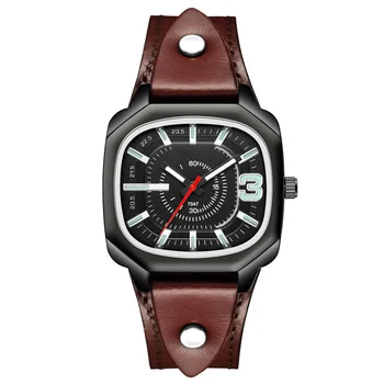 Leather men ' s Watches Square Kvarc Wristwatches Luxury Watches Poklon Clock Reloj Hombre Relogios Masculino Satovi Muški Ručni