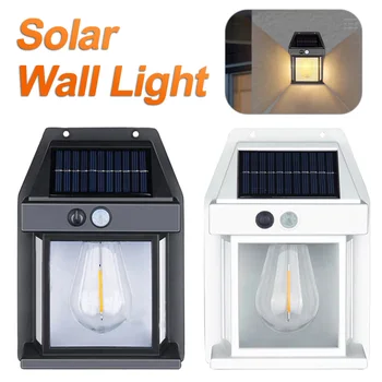 Led hitne lampa sa senzorom na solarne energije, uštede energije IP65, Vodootporan zidne lampe u retro stilu, pokretna lampa za vrtne parcele na otvorenom