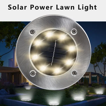 Led Solarna lampa za travnjak, radi na pristupnu stazu, razmak Od tla, Vodootporan lampa za vrtne staze, lampa na solarnu energiju, podzemni lampa, Kućno dvorište