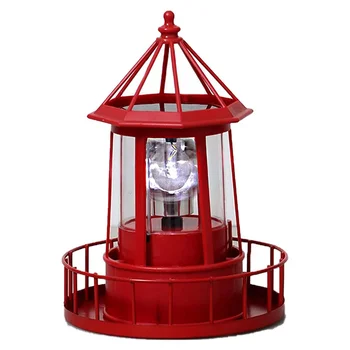 Led svjetionik na solarnu energiju, rotirajući na 360 Stupnjeva lampa, uređenje dvorišta, Vodootporan Vrt toranj, Kip, A Svjetla