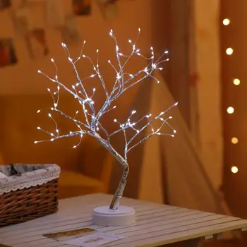 Led svjetla, Šarmantan tablica drvce, Led lampe u obliku božićnog drvca, led noćno svjetlo S mini-božić božićno drvce, Božićne dekoracije, Udoban