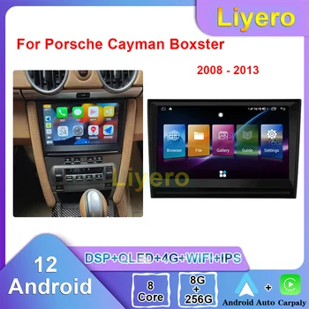 Liyero Auto Radio Za Porsche Boxster, Cayman 2008-2013 CarPlay Android Auto GPS Navigacija i DVD Multimedijski Player Video Stereo 4G