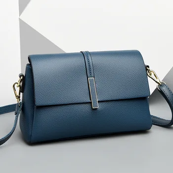 Luksuzne dizajnerske torbe preko ramena od meke kože za žene 2023, jednostavna Monotono torba-instant messenger, male torbice i torbe