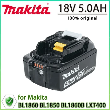 Makita 100% Originalni 18 5000 mah Li-ion Punjiva Baterija 18 U bušilica Izmjenjive Baterije BL1860 BL1830 BL1850 BL1860B
