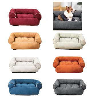 Mekani plišani krevet za kućne ljubimce, Odvojiva jastuk-dom za Male, srednje i velike pse i mačke J78C