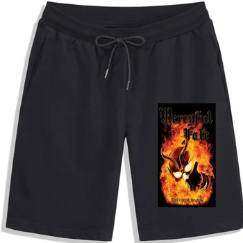 Mercyful Fate - poštujte zakletvu crne kratke hlače King Diamond od čistog pamuka za odmor