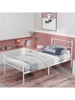 Metalni okviri za dječji krevet sa uzglavljem i изножьем bijele boje
