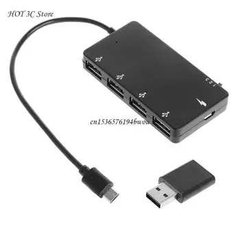 Micro USB OTG, 4 porta, hub, usb kabel, adapter za punjenje pametnih telefona, tableta