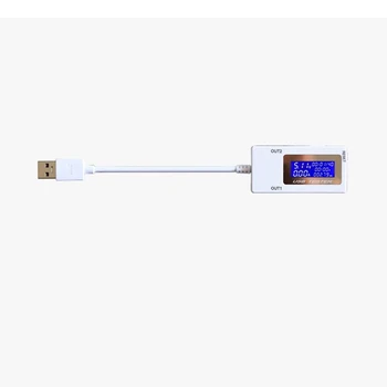 Mini Dual USB Tester Struje Napona USB Ampermetar Tester Punjenja USB Monitor Priključci Digitalni Prikaz DC 4-30 U 0-5A 0-150 W