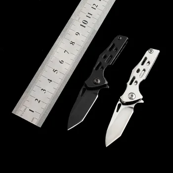 Mini Multifunkcionalni Vanjski Klasični Nož na Sklapanje munje, Univerzalni Nož, Naprava za opstanak na otvorenom, privjesak s ovjesom, džepni nož