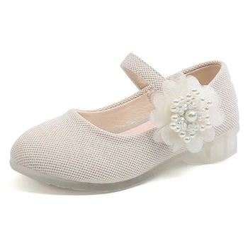 Moderan kožne cipele za djevojčice жемчужным cvijet meke cipele, udobne dječje cipele princeza, dječje противоскользящая casual cipele