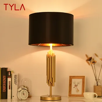 Moderna lampe TYLA s LED zatamnjenje, kreativno klasična žarulja sa crnim hlad, lampe za kuće, dnevnog boravka, spavaće sobe