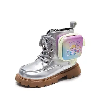 Modni Dječje zimske čizme Chelsea, zimske cipele u britanskom stilu za djevojčice, vodootporne čizme za dječake od 2 do 15 godina