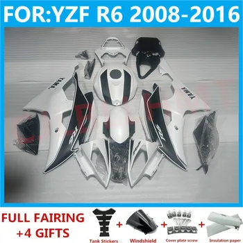 Moto komplet обтекателей pogodan za YZF R6 YFZ-R6 2008 2009 2010 2011 2012 2013 2014 2015 2016 Kit обтекателей karoserije bijela crna