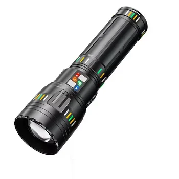 Moćna Led svjetiljka sa zoom 60 W, bijeli laserski čip, Vodootporan, 5000лм, svjetiljka za Kampiranje i Planinarenje Velikog kapaciteta za velike udaljenosti