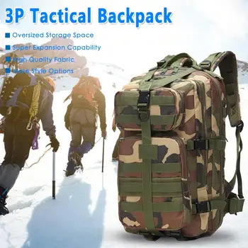 Muškarci Žene Vanjski Vojni Army Taktički ruksak za Trekking Sportske Putne Naprtnjače Kamp Planinarenje Ribolov torbe