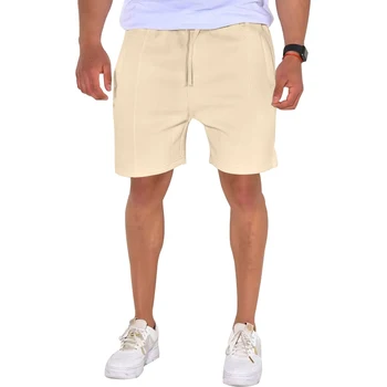 Muške Ljetne modne običan pamuk sportske kratke hlače za šetnju na svježem zraku visoke kvalitete