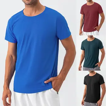 Muške majice za trčanje, быстросохнущие sportske majice za fitness, majica za treninge u teretani, Prozračne dnevne casual odjeća za jogging