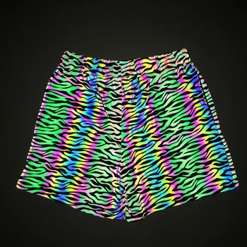 Muške sportske kratke hlače za trčanje s holografskom светоотражающим blistava uzorkom 
