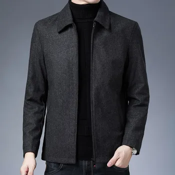 Muški kaputi, jakne, Novi brand, Casual moda Jesen-zima 2023, Muška odjeća, Moda Monotono Visokokvalitetna Klasik