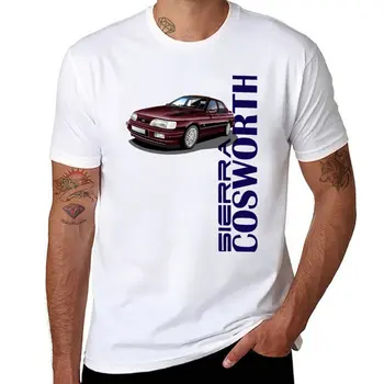 Nova majica Ford Sierra Cosworth Illustrated, majice оверсайз, slatka odjeća, crne majice, muške majice s grafičkim uzorkom, velike i visoke