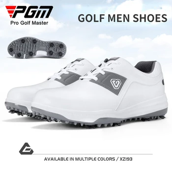 Nove cipele za golf PGM, muške vodootporne trnje iz сверхволокна, mekani potplat EVA, sportske tenisice za golf za muškarce
