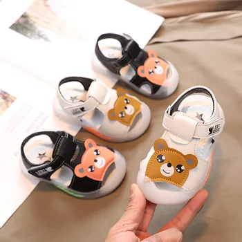 Nove cipele za učenje malu djecu, Ljetne dječje sandale za djevojčice 0-3 godina, нескользящие sandale Baotou mekani potplat za male dječake