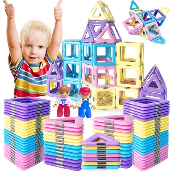 Nove Igračke sa magnetima velike veličine za djecu, magnetni blokovi za djecu, skup dizajnera, igračke za dječake i djevojčice, blokovi