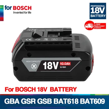 Nove Litij-ionska baterija 18V 10Ah Za Backup električni alat Bosch 18V 6000mah Prijenosni Promjenjiva Svjetlosna lampa BAT609