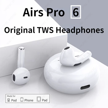 NOVE Originalne Bežične Slušalice Air Pro 6 TWS Fone Bluetooth Slušalice Sa Mikrofonom, Slušalice, Sportski Slušalice Za Xiaomi