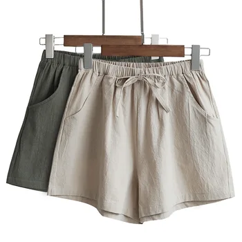 Nove Seksi Trendi ženski ljeto kratke hlače s visokim strukom, elastične pamučne svakodnevne kratke hlače, Velike Dimenzije, Kratke gaćice, Jesen, 10 boja