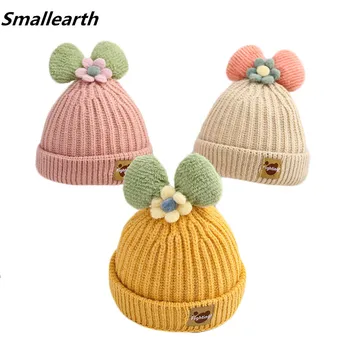 Nove zimske tople dječje kape, povezana kuka, Dječji pletene kape-Bini, ulica dječje debela kapa za dječake i djevojčice, pribor za pokrivala za glavu