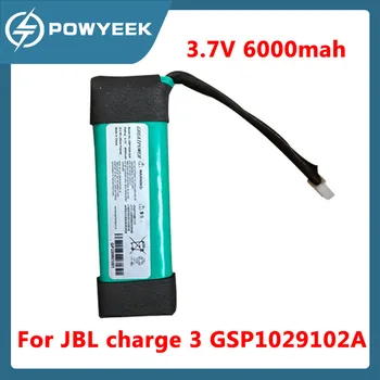 Novi 3,7 6.000 mah Pravi kapaciteta 100% Novi original baterija za JBL charge 3 GSP1029102A Wireless Bluetooth audio battery