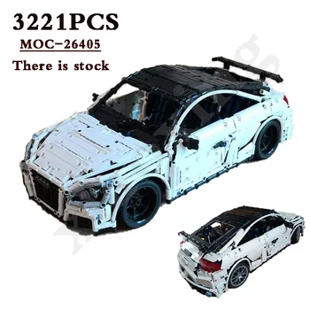 Novi MOC-26405 Klasični sportski automobil RS Static Edition 3221 Kom. Pogodan za 42143 građevinskih blokova, dječjih igračaka, poklona za rođendan