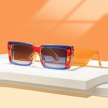 Novi pravokutni sunčane naočale s кошачьим okom, ženske dizajnerske marke Retro naočale, Prozirne Zelene Sunčane Naočale, ženske, ženske Naočale
